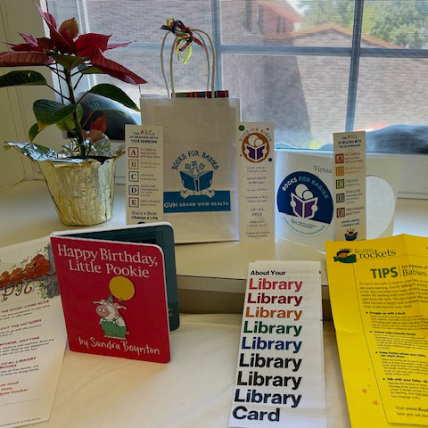 Selection of books provided by the Books For Babies program