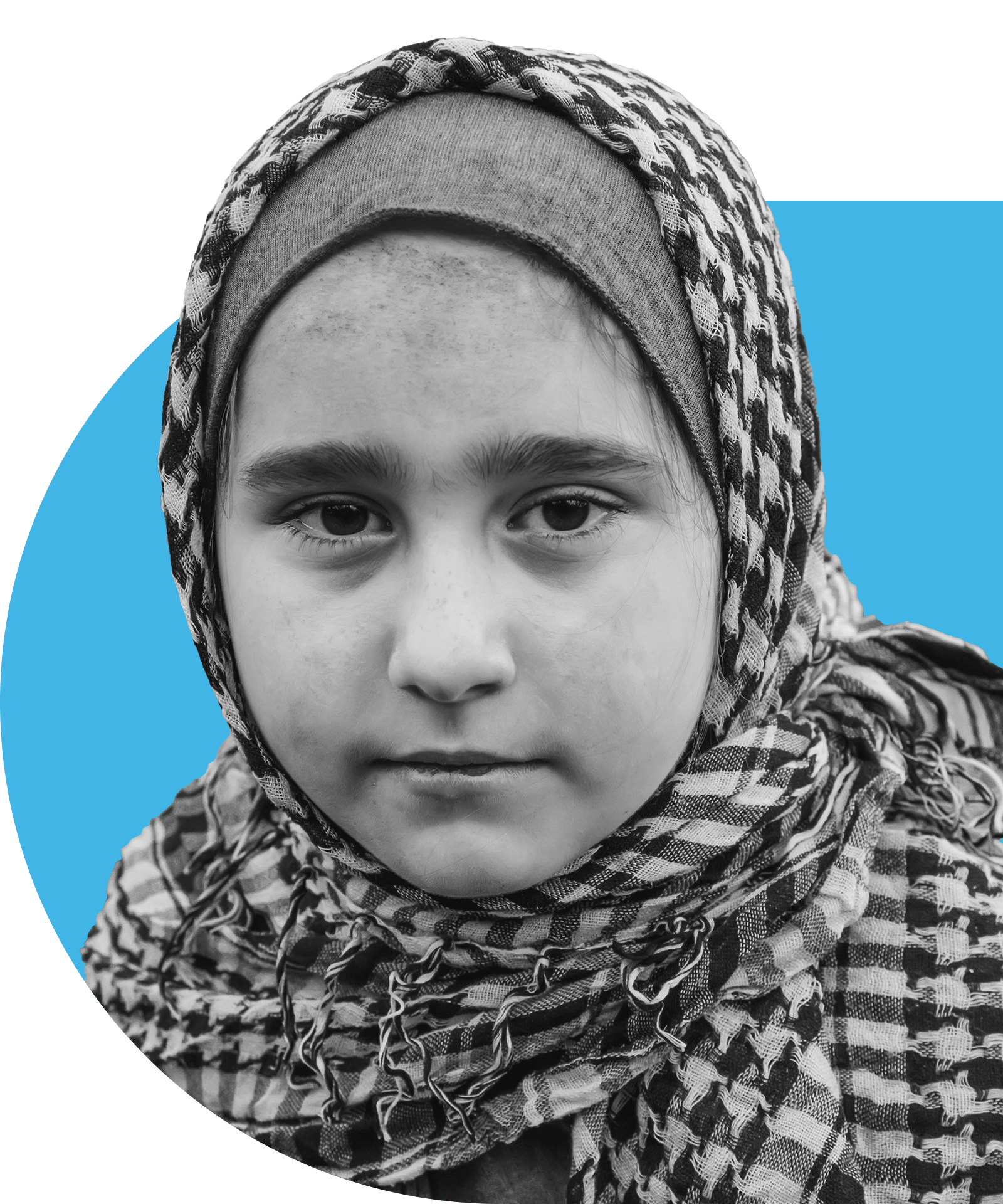 Young female refugee
